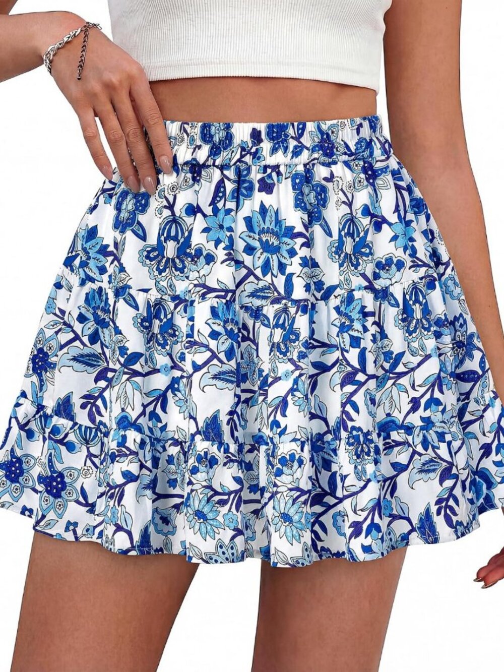 Floral Mini Skirt for Women | Summer Casual Style | Trendy & Comfortable